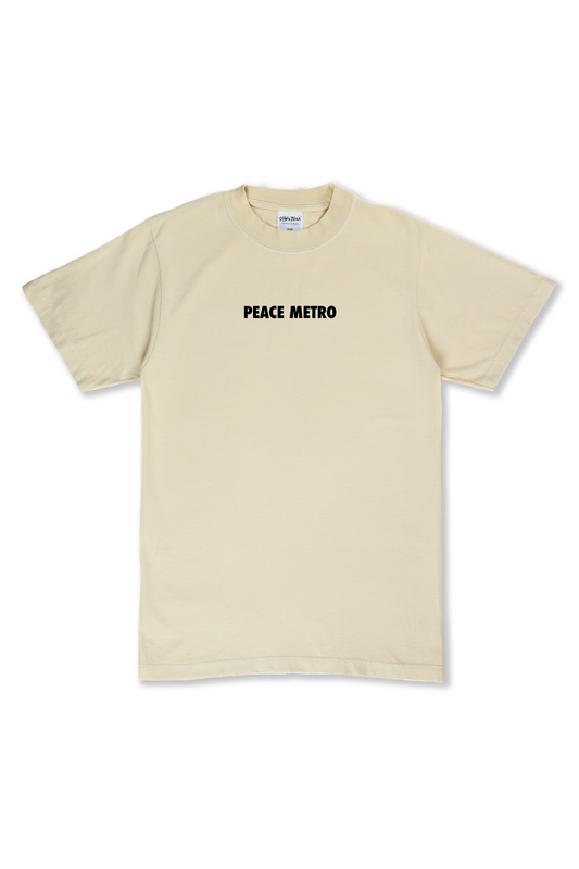 PEACE METRO T- SHIRT CREAM